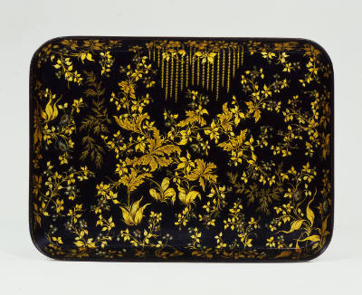 Henry Clay, (?–1812), “Japanned Tray,” London, England, 1802–1812, Gold leaf on papier-mâché, 1…