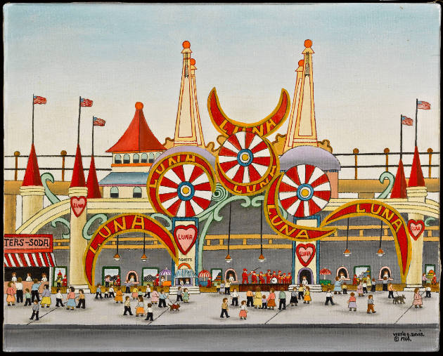 Luna Park
Vestie Davis, 1903-1978
New York City
1964
Oil on canvas
16 x 20"
Collection Am…