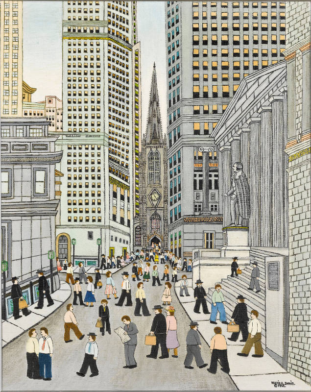 Wall Street
Vestie Davis, 1903-1978
New York City
1964
Oil on canvas
20 x 16"
Collection …