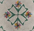 Pinwheel Sunflower Quilt (detail)
Mary Etta (Mrs. Edward Emmet) Bach
Photo by Gavin Ashworth