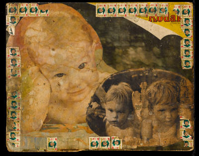Henry Darger, “Untitled (Little baby on left, two kids on right)”,Chicago, Mid-twentieth centur…