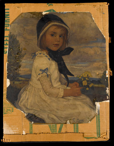 Henry Darger, “Untitled (Portrait of girl by C. Max)”,Chicago, Mid-twentieth century, Collage o…