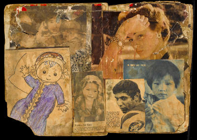 Henry Darger, “Untitled ("In Times Like These" with Vietnamese girl and Joe Namath)”,Chicago, M…