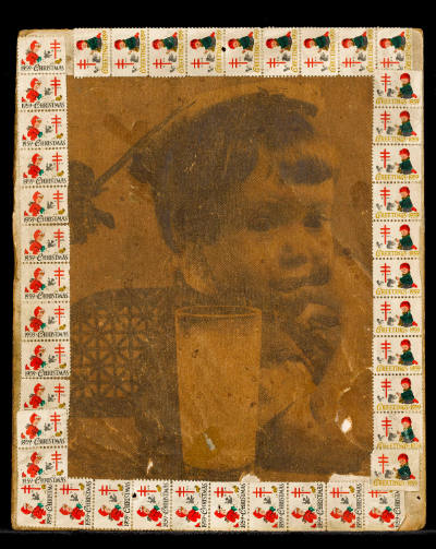 Henry Darger, “Untitled (Boy with glass of milk)”,Chicago, Mid-twentieth century, Collage on ca…