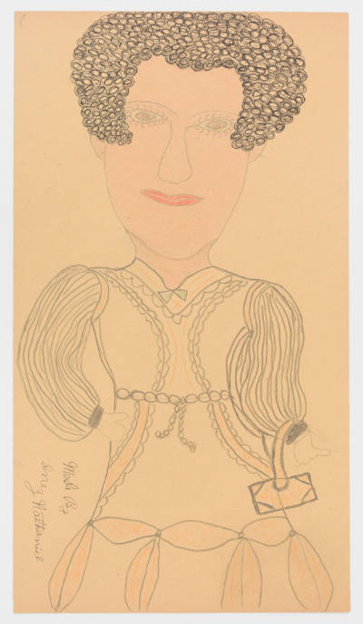 Inez Nathaniel Walker, (1911–1990), “Untitled”, Probably New York State, c. 1970s, Pencil, colo…