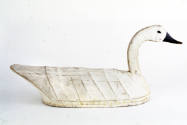 Artist unidentified, “Swan”, North Carolina, c. 1940, Paint on canvas, wood, wire, 30 × 13 1/2 …