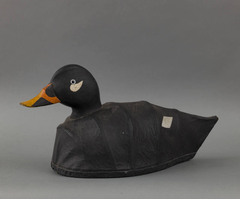 Clarence Bailey, “Surf Scoter,” Duxbury, Massachusetts, c. 1950, Paint on canvas, 10 × 21 1/4 ×…