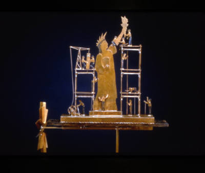 James Leonard, “Statue of Liberty Being Repaired”, New Jersey, 1984, Copper with liver of sulph…