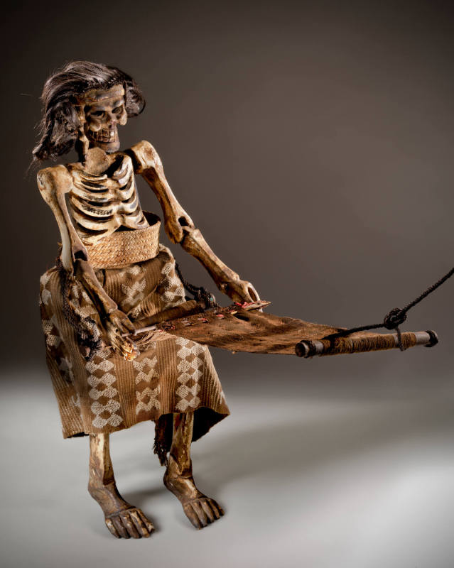 Day of the Dead Skeleton with Backstrap Loom
Artist unidentified
Photographed by Gavin Ashwor…