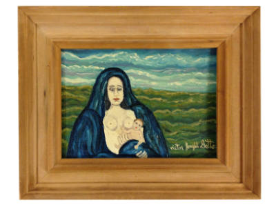 Victor Joseph Gatto, (1893–1965), “Madonna and Child”, New York City, n.d., Oil on canvas board…