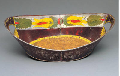 Artist unidentified, “Bread Tray,” Pennsylvania, United States, c. 1815–1835, Paint on asphaltu…