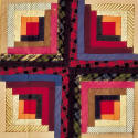 Log Cabin Quilt, Barn Raising Variation (detail)
Mary Jane Smith and Mary Morrell Smith
Photo…