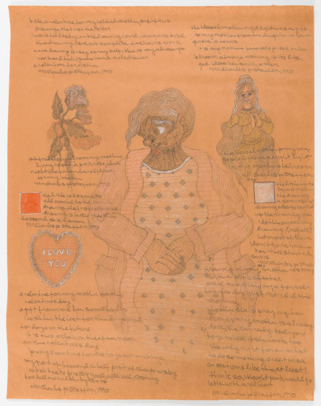 Charles Steffen, (1927–1995), “A Valentine for My Beloved Mother,” Chicago, Illinois, 1990, Col…