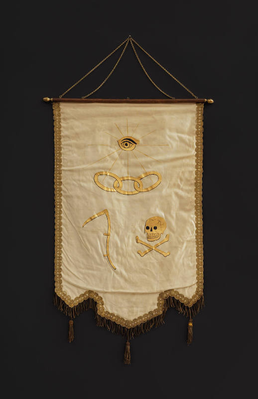 Independent Order of Odd Fellows Initiatory Degree Banner
Possibly the Henderson-Ames Company
…