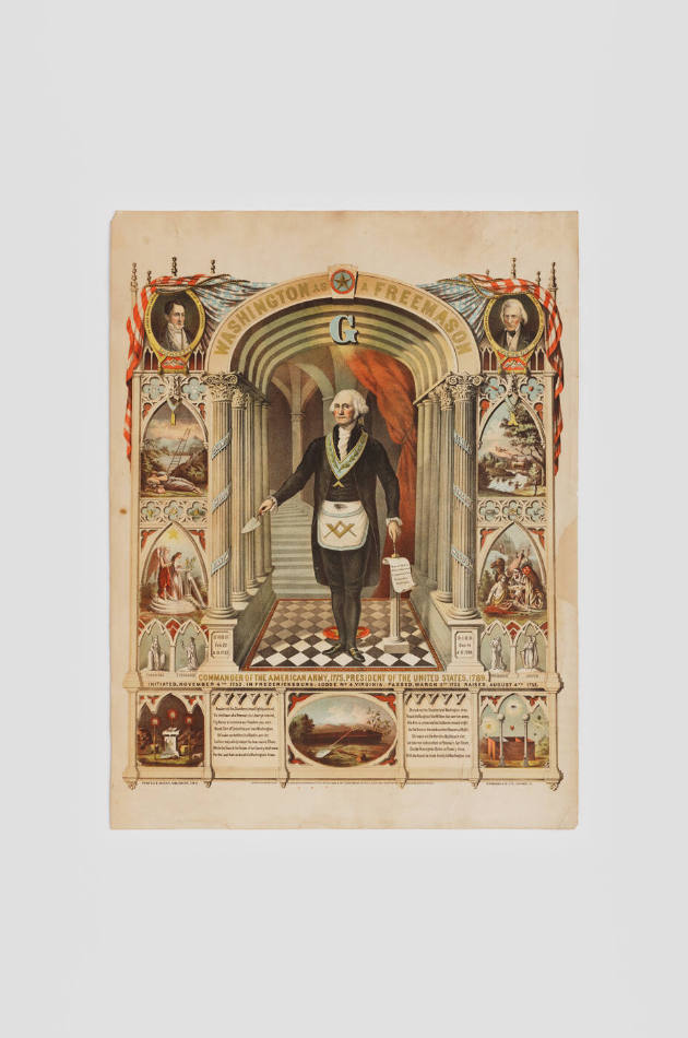 Washington as a Freemason
Strobridge and Co. Lithographers, published by Powers & Weeks
Photo…