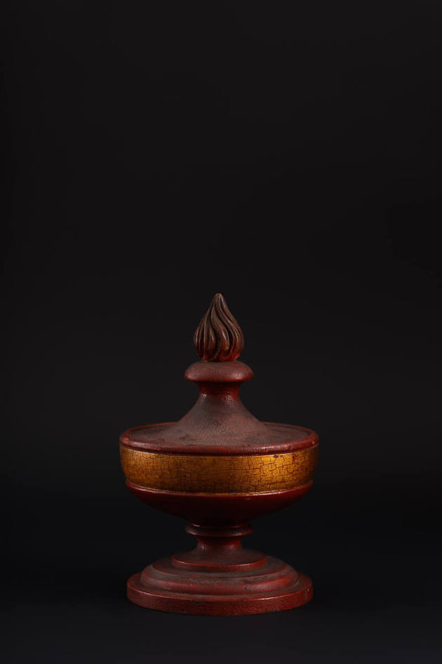 Artist unidentified, “Fraternal Pot in Incense,” United States, 1850–1900, Paint and gold leaf …