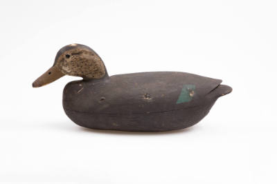 Nathan Cobb Jr., (1825–1905), “Black Duck”, Cobb Island, Virginia, c. 1870, Paint on wood, 5 1/…