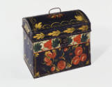 Artist unidentified, “Trunk,” Eastern United States, c. 1815-1835, Paint on asphaltum over tinp…