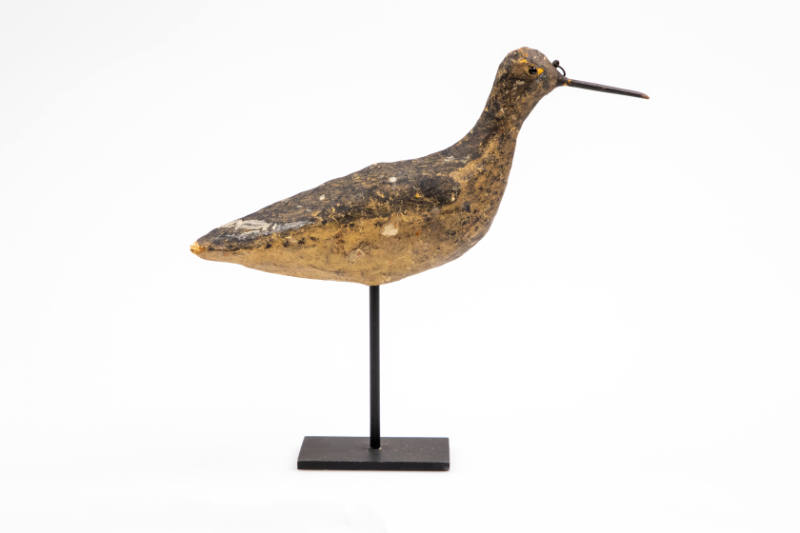 Artist unidentified, “Yellowlegs”, Massachusetts, 1890⁠–1900, Paint on papier mache with wire l…