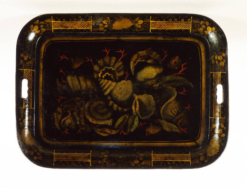 Soss. Goodrich & Thompson, “Tin Tray”, Berlin, Connecticut, 1840 - 1850, Paint on metal, 19 1/8…