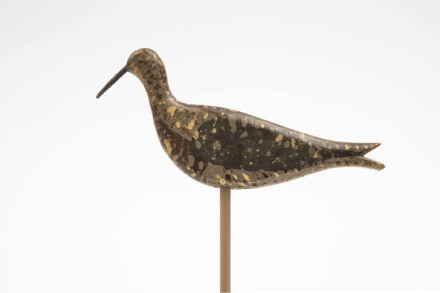 Artist unidentified, “Shorebird”, South Shore, Massachusetts, 1905–1915, Paint on wood with tac…