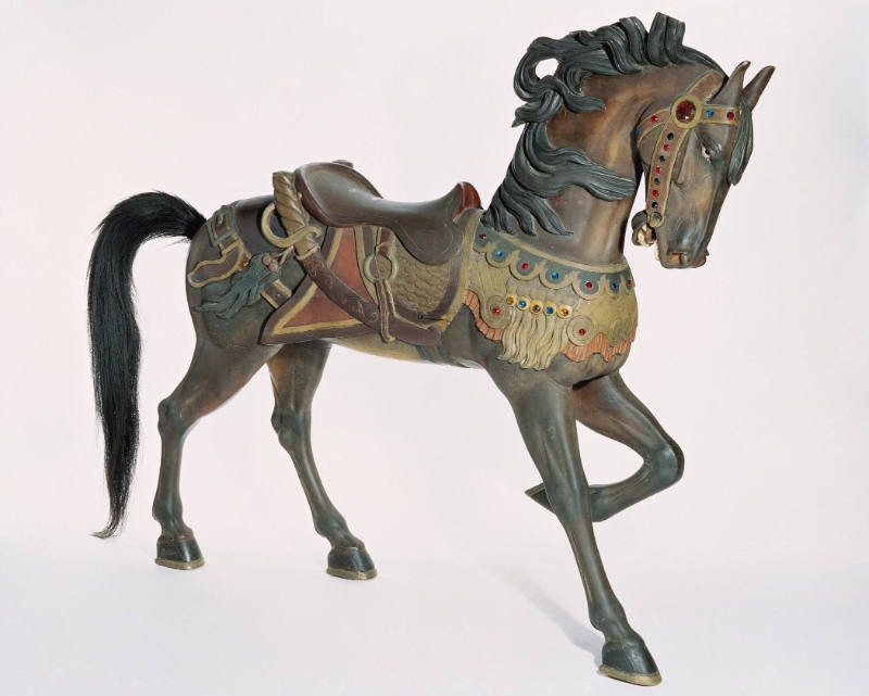 Charles Carmel, (1865–1931), “Carousel Horse with Lowered Head”, Coney Island, Brooklyn, New Yo…
