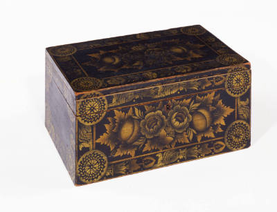 Possibly Ransom Cook, (1794–1881), “Box,” Possibly Saratoga Springs, New York, c. 1825, Paint a…