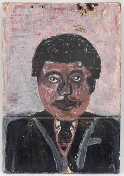 Sam Doyle, “Untitled (Portrait of a Black Man)”, Frogmore, St. Helena Island, Georgia, c. 1970s…