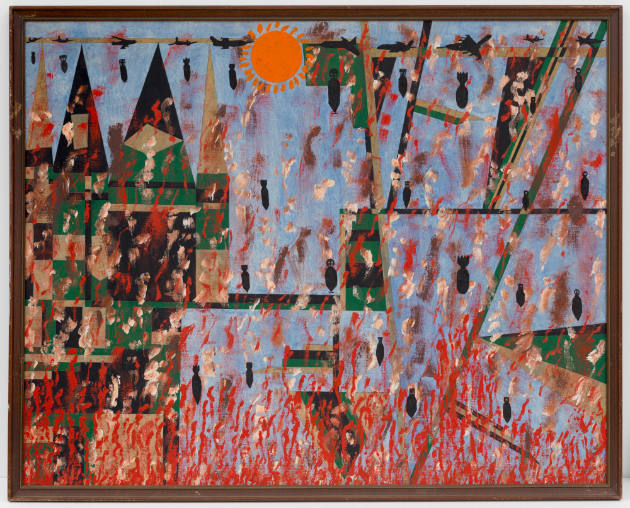 Philip Weintraub, (1922–2000), “Untitled,” Brooklyn, New York City, 1950–1970, Oil on canvas, 3…