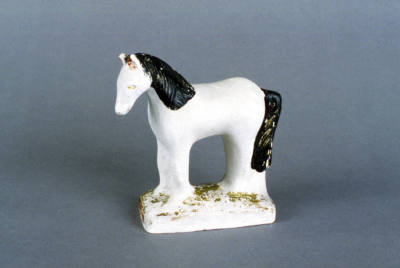 Artist unidentified, “Horse,” Eastern United States, 1860 - 1900, Paint on plaster of Paris, 6 …