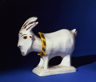 Artist unidentified, “Chalkware: Goat,” Eastern United States, 1850 - 1900, Paint on plaster of…