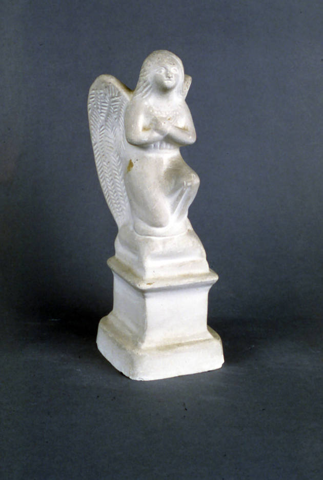 Artist unidentified, “Angel,” Eastern United States, 1860 - 1900, Plaster of Paris, 9 1/4 × 3 1…