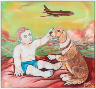 Boy with Dog and Airplane
Andrea Badami, (1913–2002)
Photo by Adam Reich