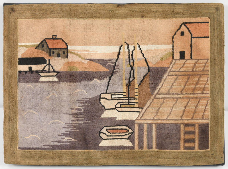 Grenfell Mat: Bill Anderson's Cove, Harrington Harbor
Artist unidentified, designed by Alice C…