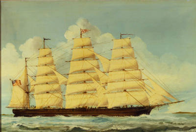 Artist unidentified, “Clipper ‘Great Republic'”, Probably United States, Mid-nineteenth century…