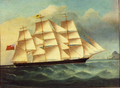 S. Williams, (dates unknown), “Clipper 'Sir Lancelot'”, Probably United Kingdom, c. 1865, Oil o…