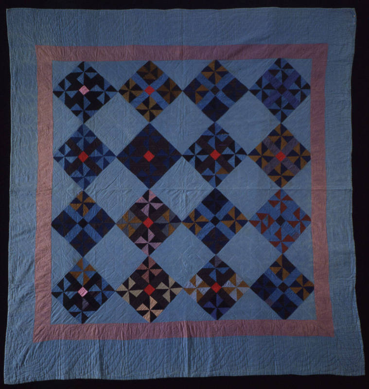 Pinwheel and Cross in Block Work Quilt
Mrs. Sarah Miller
Photographer unidentified