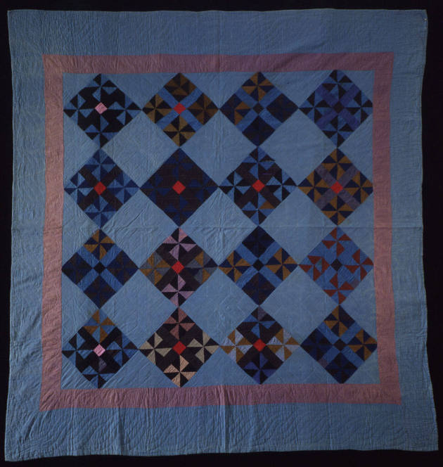 Pinwheel and Cross in Block Work Quilt
Mrs. Sarah Miller
Photographer unidentified