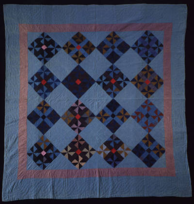 Pinwheel and Cross in Block Work Quilt
Mrs. Sarah Miller
Photographer unidentified