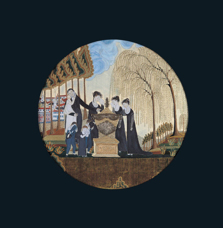 Mourning Piece for Mrs. Ebenezer Collins
Probably Lovice Collins, c. 1793–1847
South Hadley, …
