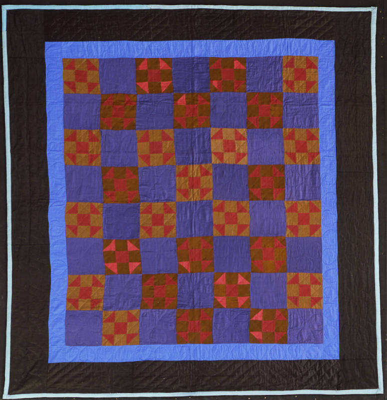 Arie Yoder, White Topper Amish, Yoder group, “Ratchet Quilt,” Mifflin County, Pennsylvania, 192…