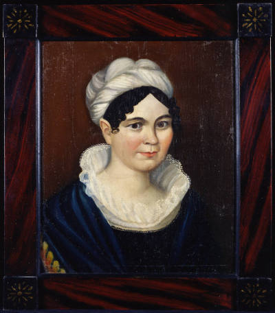 Attributed to Thomas Ware, (1803-1827), “Clara Meecham Eddy Churchill,” Woodstock, Vermont, 182…