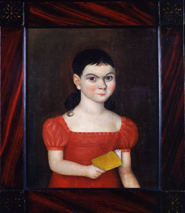 Attributed to Thomas Ware, (1803-1827), “Laura Meecham Churchill,” Woodstock, Vermont, 1822–182…