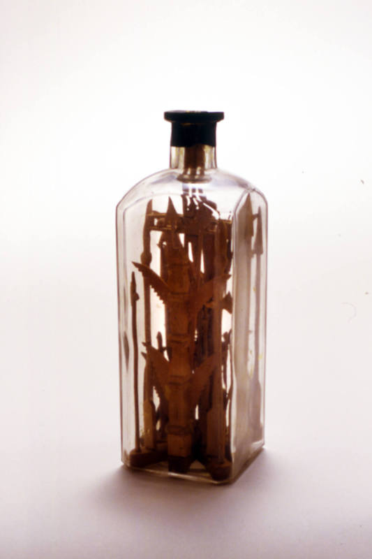 Artist unidentified, “Cross with Instruments of the Passion”, Found in Delaware, n.d., Glass, m…