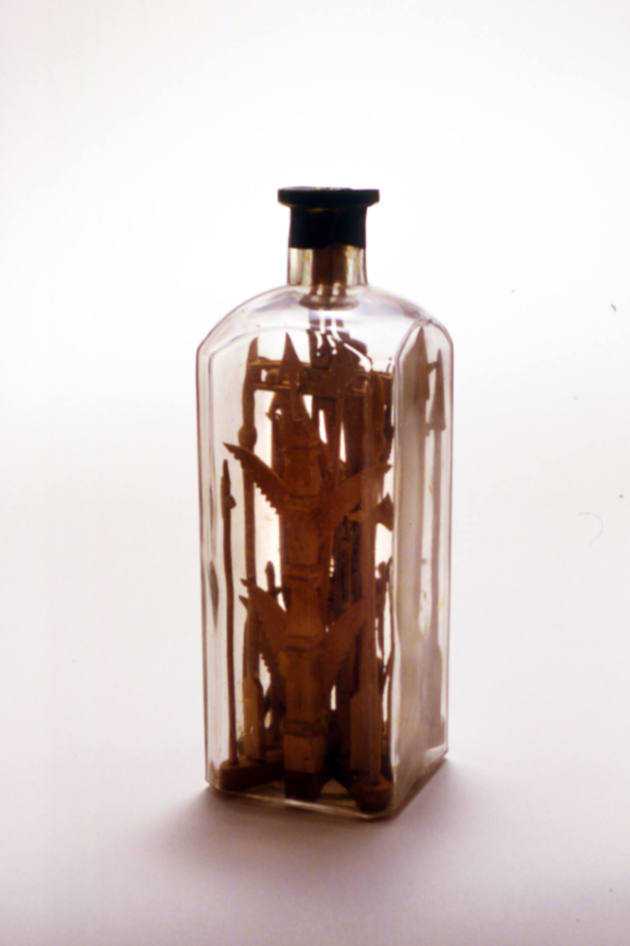 Artist unidentified, “Cross with Instruments of the Passion”, Found in Delaware, n.d., Glass, m…