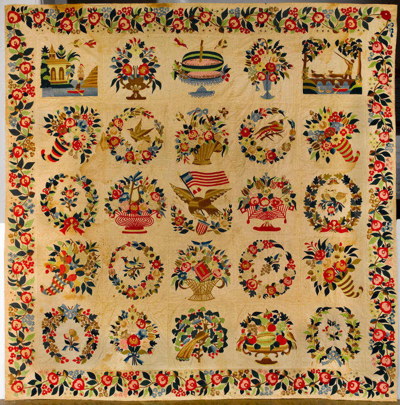 Baltimore-Style Album Quilt Top
Possibly Mary Heidenroder Simon
Photo by Gavin Ashworth