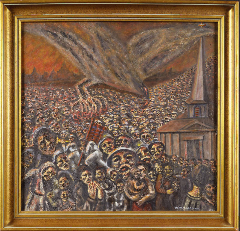 William Roseman, (1891-?), “"Scourge of Humanity, War Bird Threat to World",” New York, 1960, O…