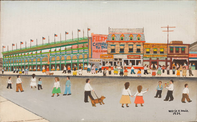 Vestie Davis, (1903–1978), Feltman's, New York City, 1959, Oil on canvas, 10 × 16", Bequest of …