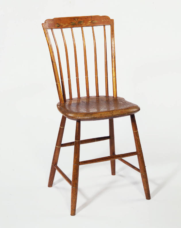 Artist unidentified, (1805-1900), “Chair,” United States, 1839–1865, Paint on wood, 35 in., Col…