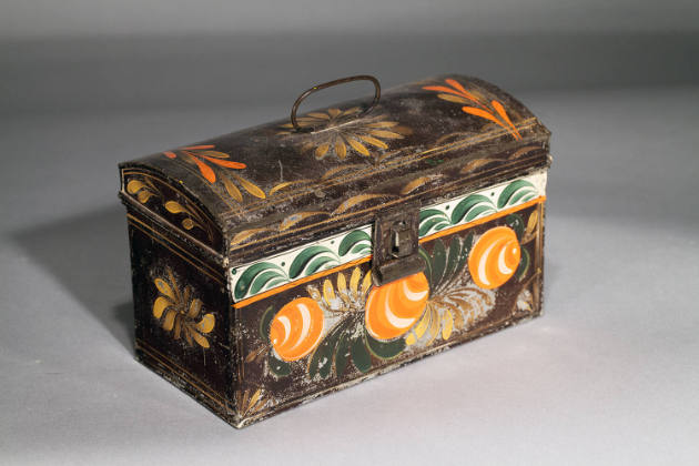 Artist unidentified, “Document Box”, Bloomfield and Simsbury, Connecticut, Early 19th Century, …